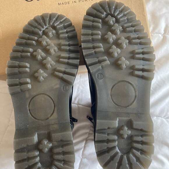 Oak & Hyde Boots | Black Patent Leather Combat Lace-Ups | UK Brand, Size 38 - Picture 5 of 6